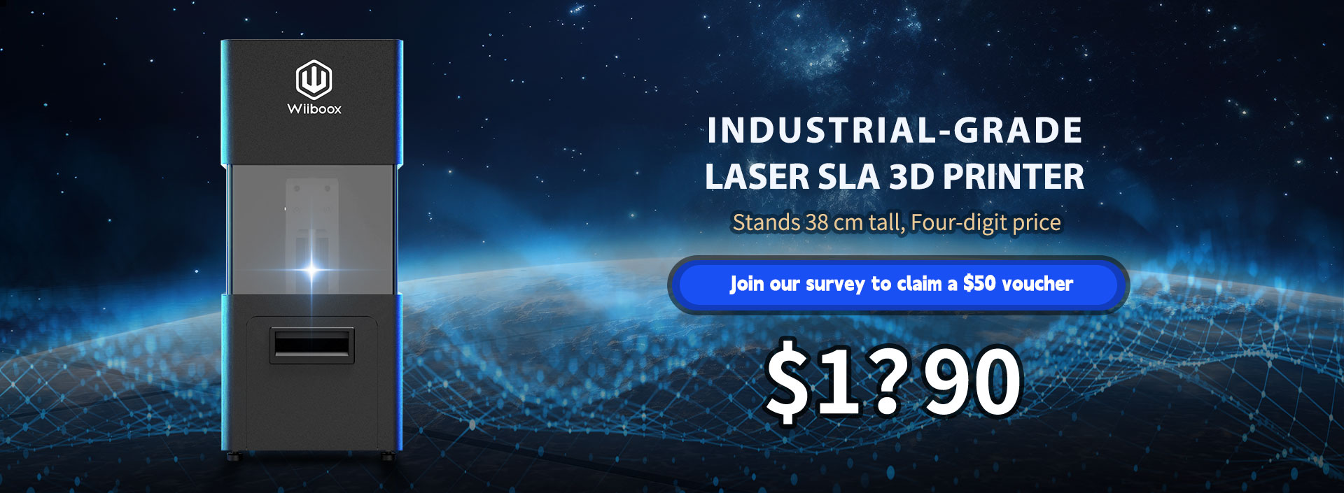 Industrial-Grade Laser SLA 3D Printer